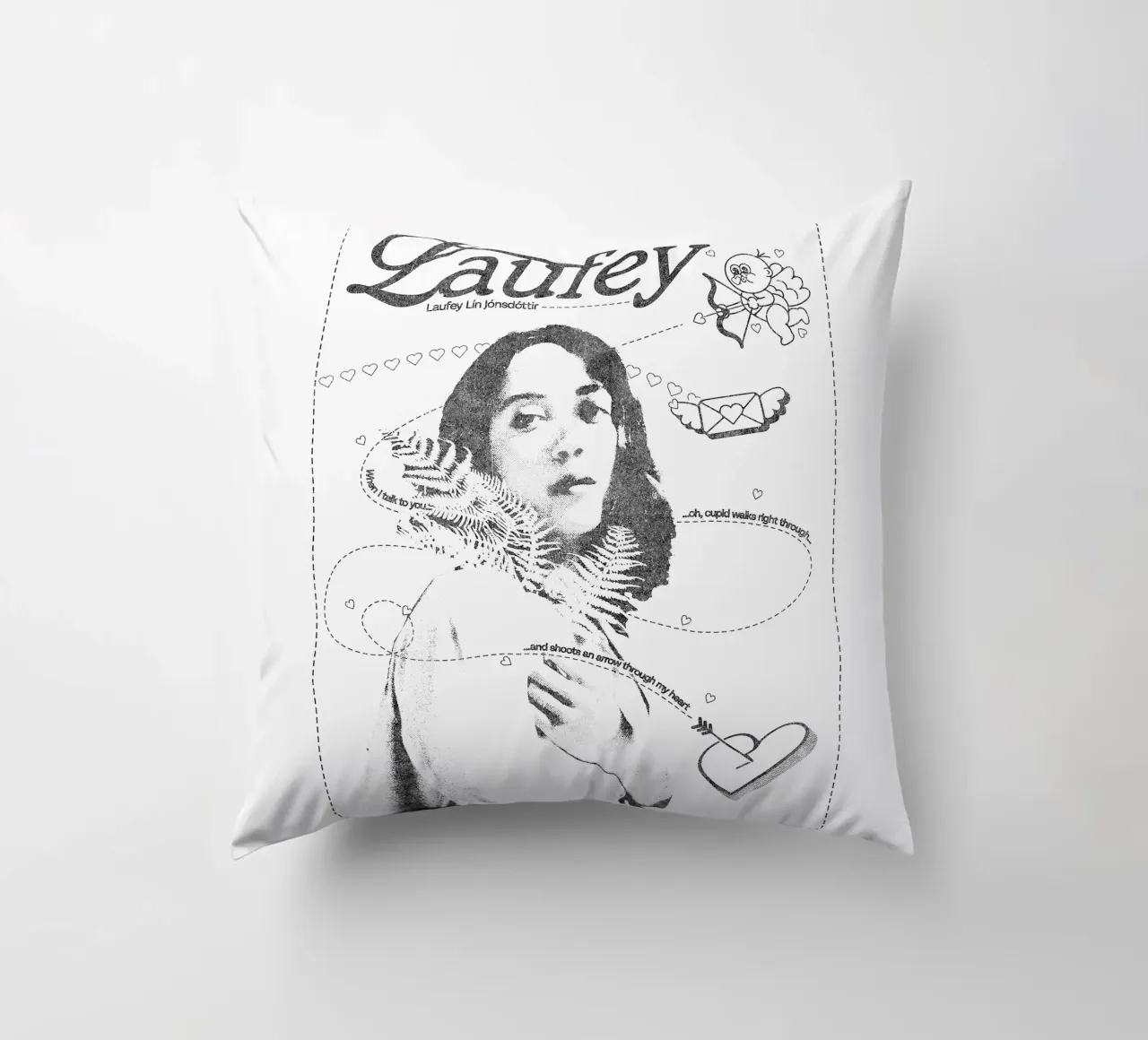 Laufey Freccia nel mio cuore V1 cuscino da carleemiller