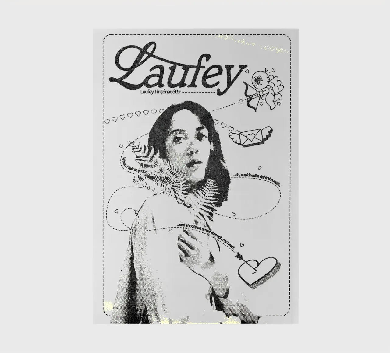 Laufey Arrow Through My Heart V1 notebook by carleemiller