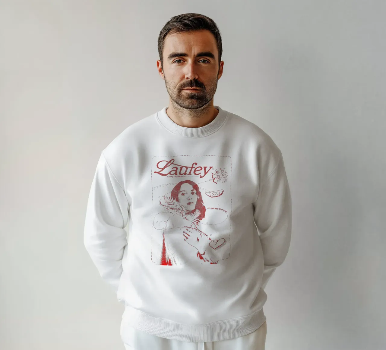 Laufey Flecha que atraviesa mi corazón V2 sudadera de carleemiller
