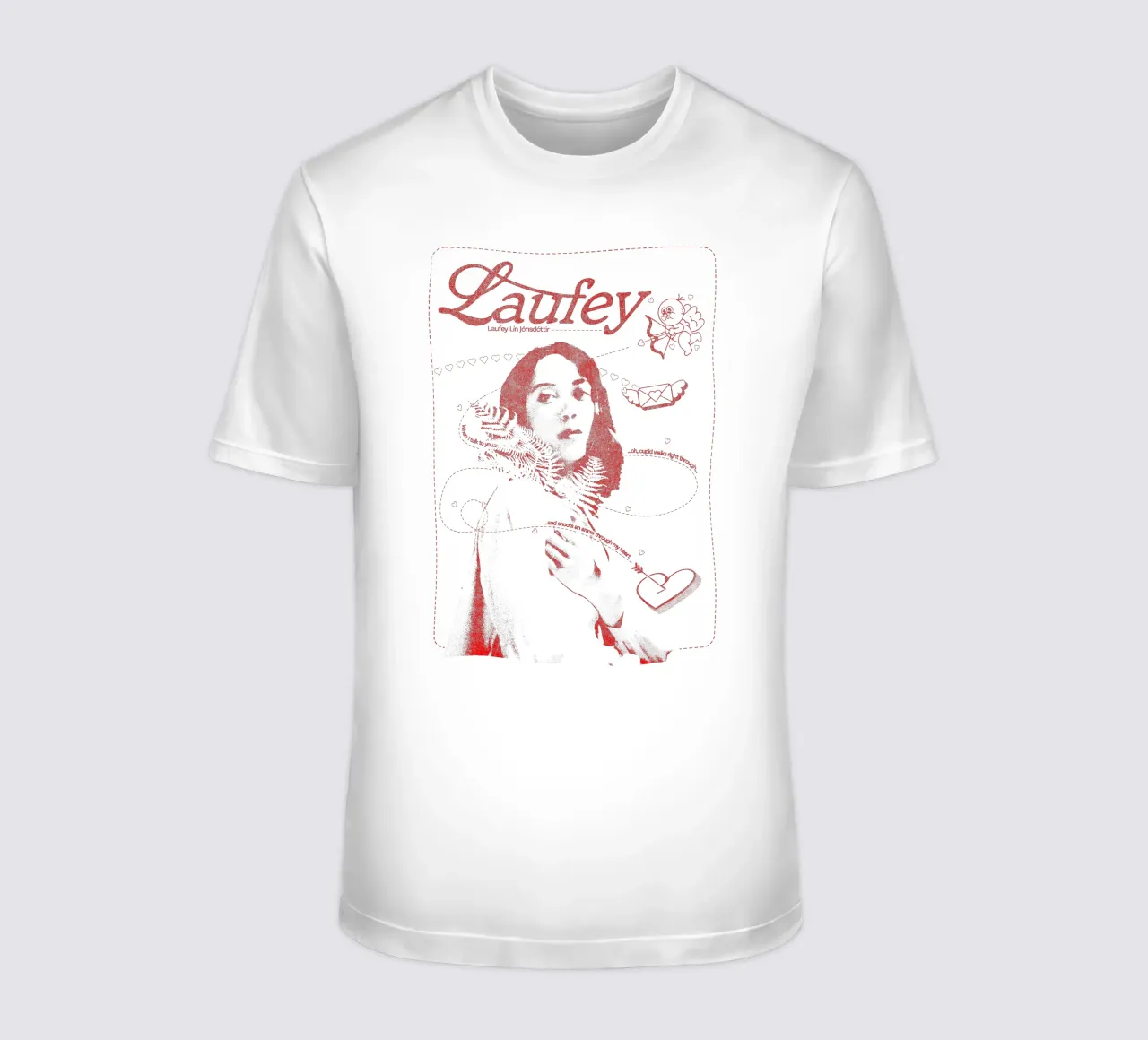 Laufey Flecha que atraviesa mi corazón V2 camiseta de carleemiller