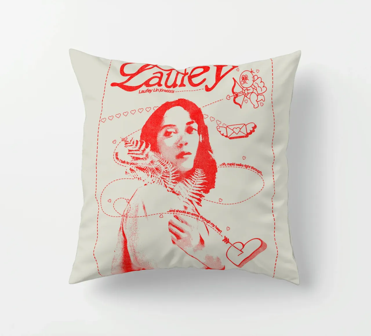 Laufey Freccia nel cuore V2 cuscino da carleemiller