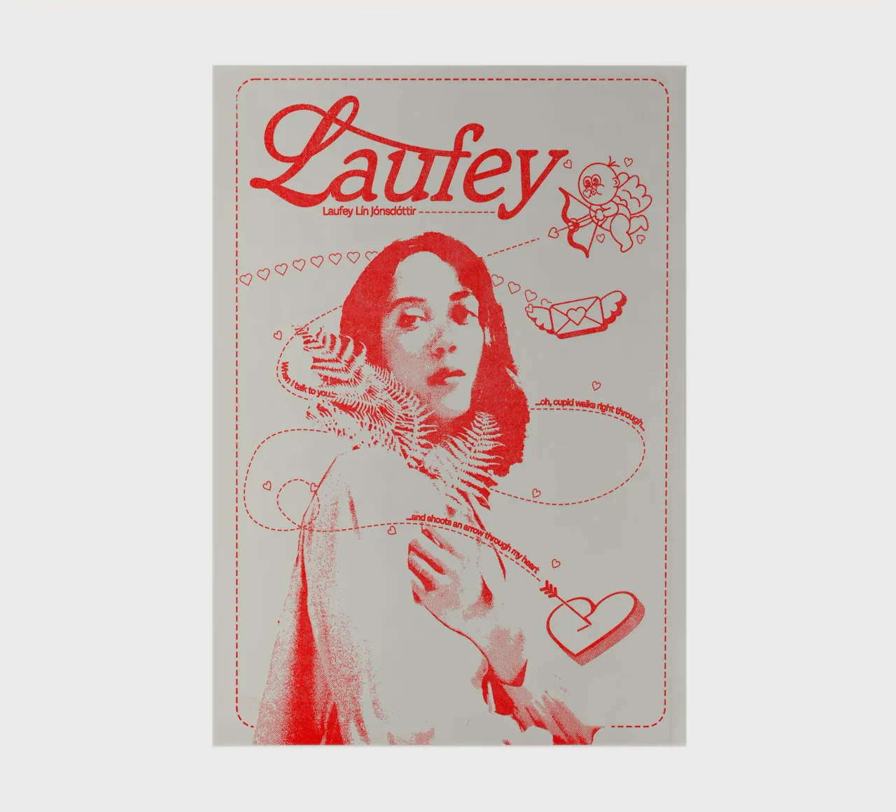 Laufey Arrow Through My Heart V2 notebook by carleemiller