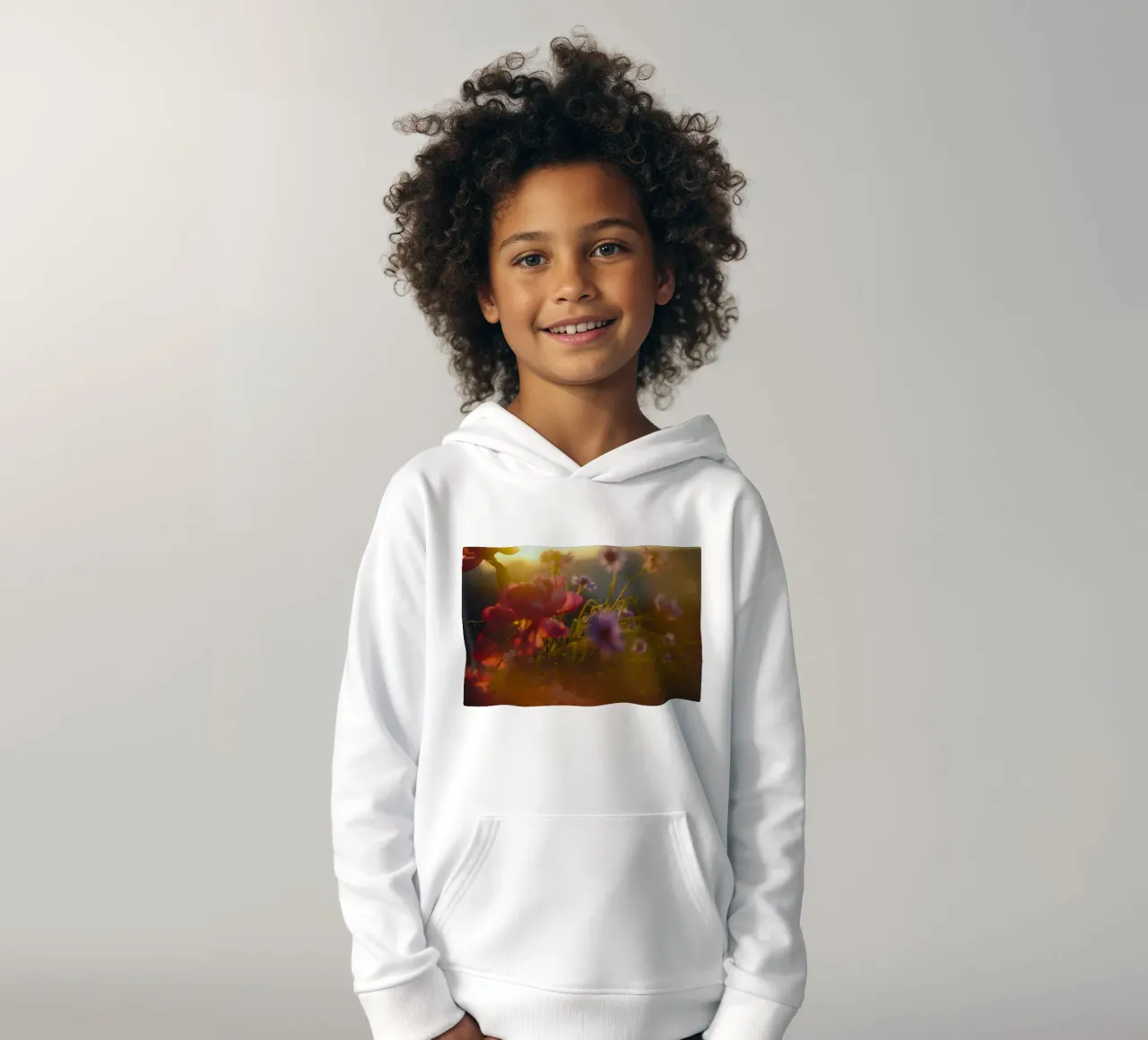 flowers garden kids hoodie by Earthly Visions