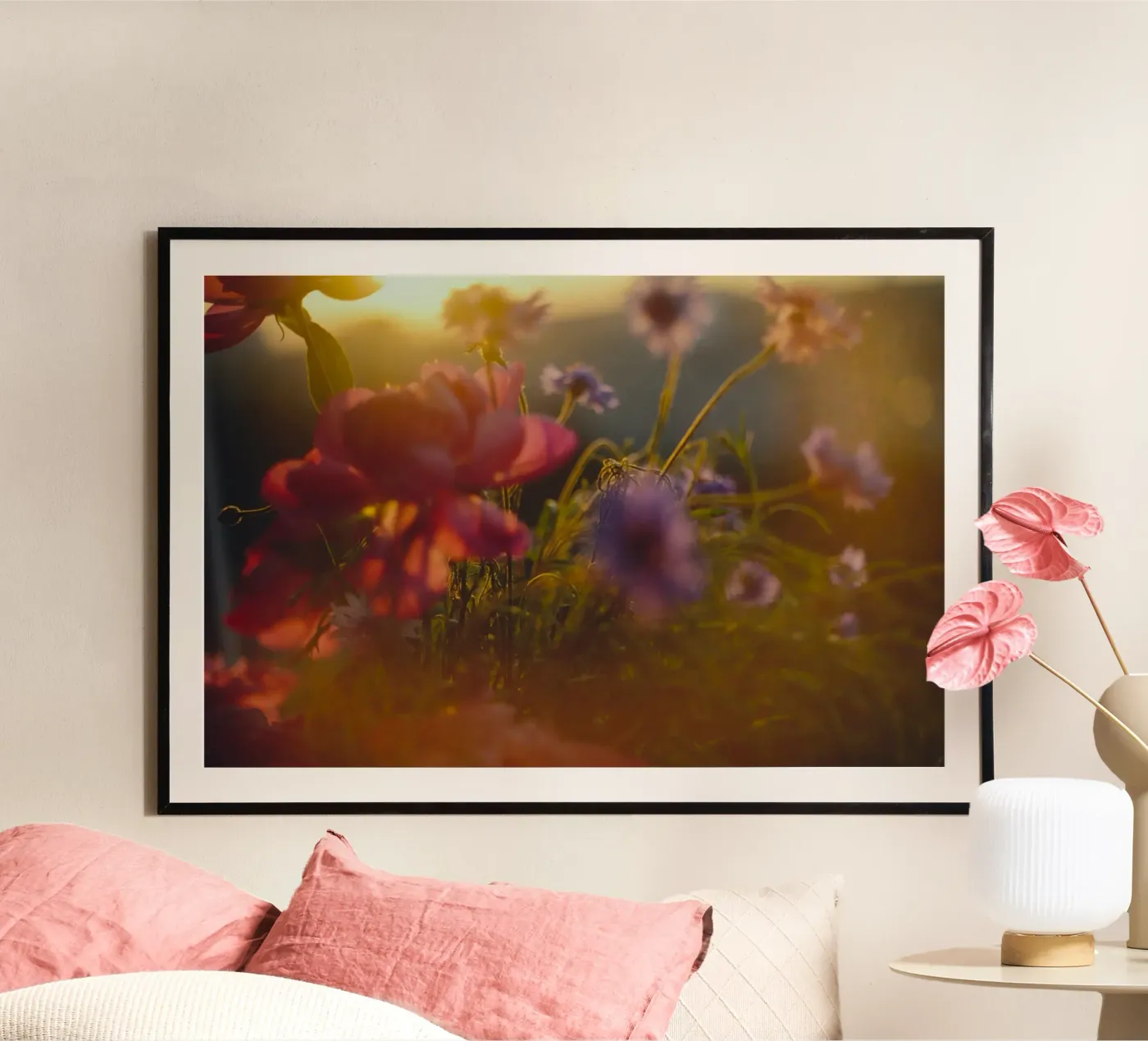 bloementuin poster van Earthly Visions