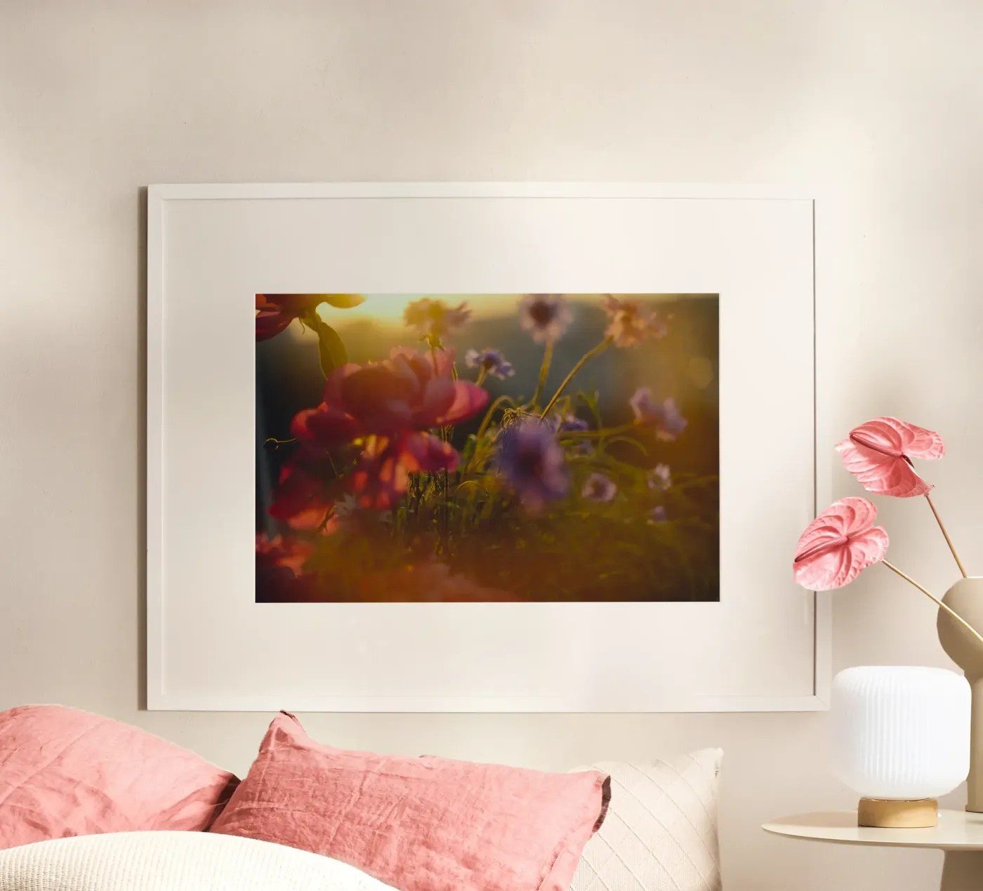 bloementuin poster van Earthly Visions