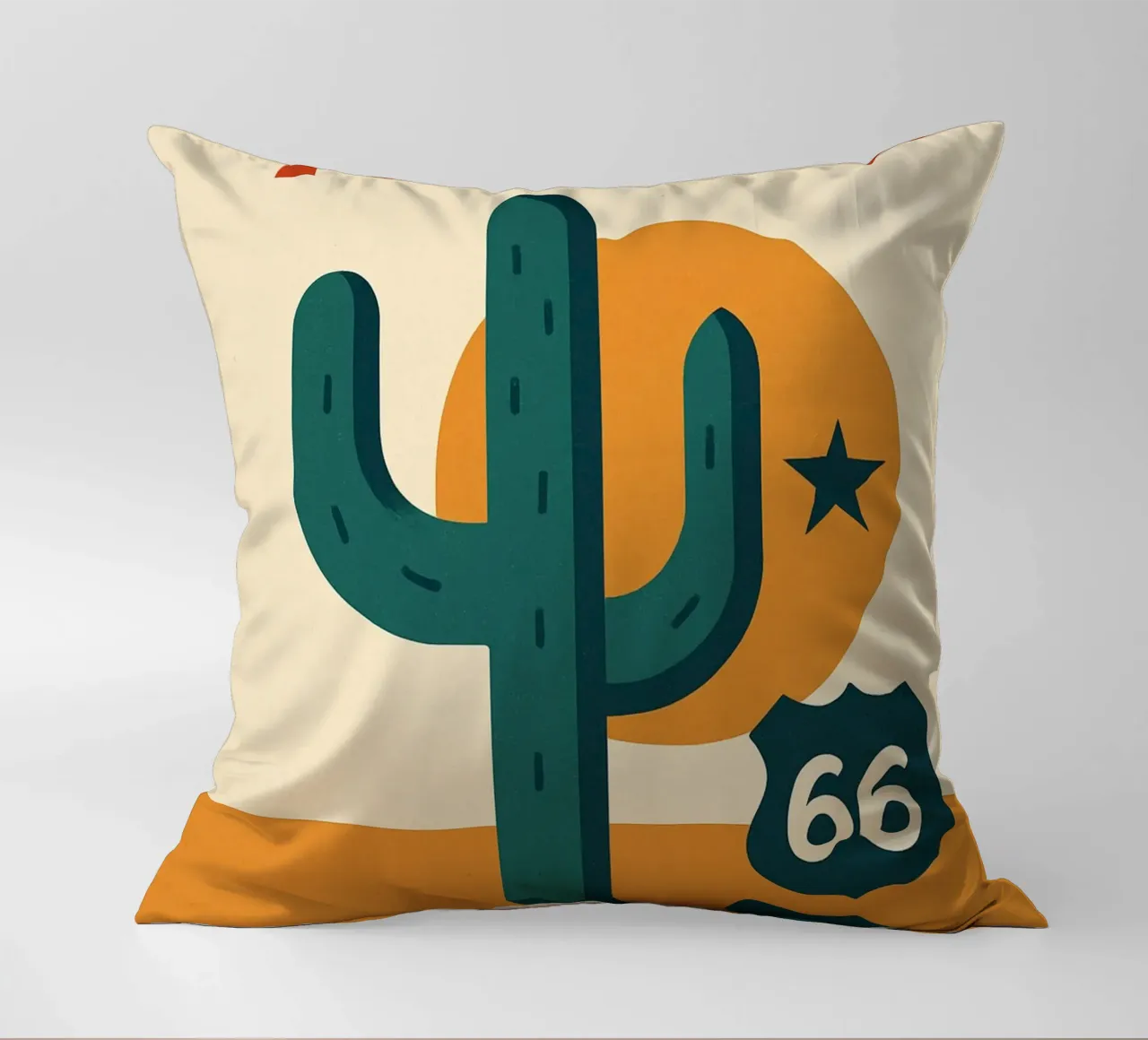 Texas - Der Geist der Route 66 in einer grafischen Version Kissen von JETLAG | affiches voyage