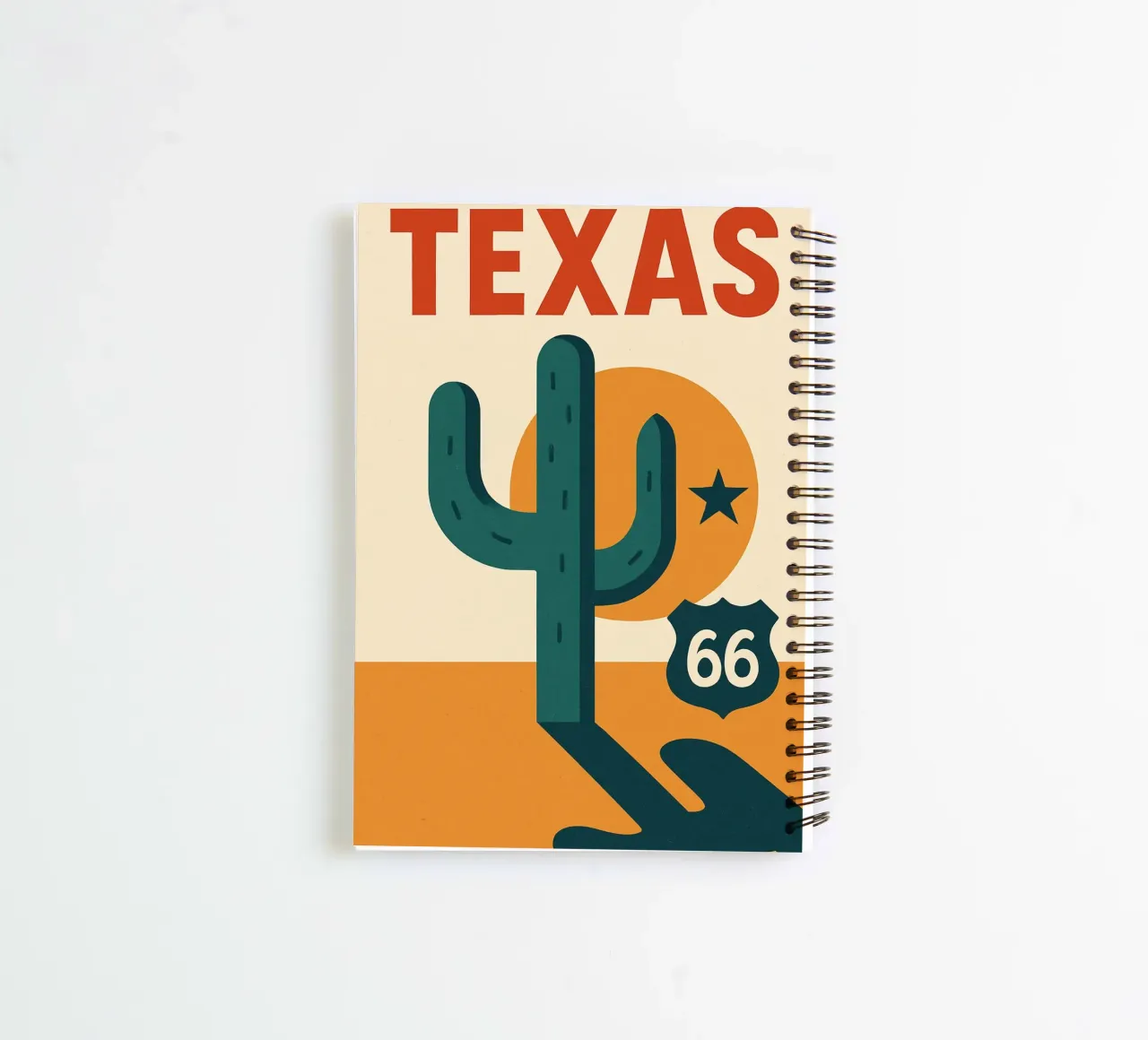 Texas - Der Geist der Route 66 in einer grafischen Version Ringbuch von JETLAG | affiches voyage
