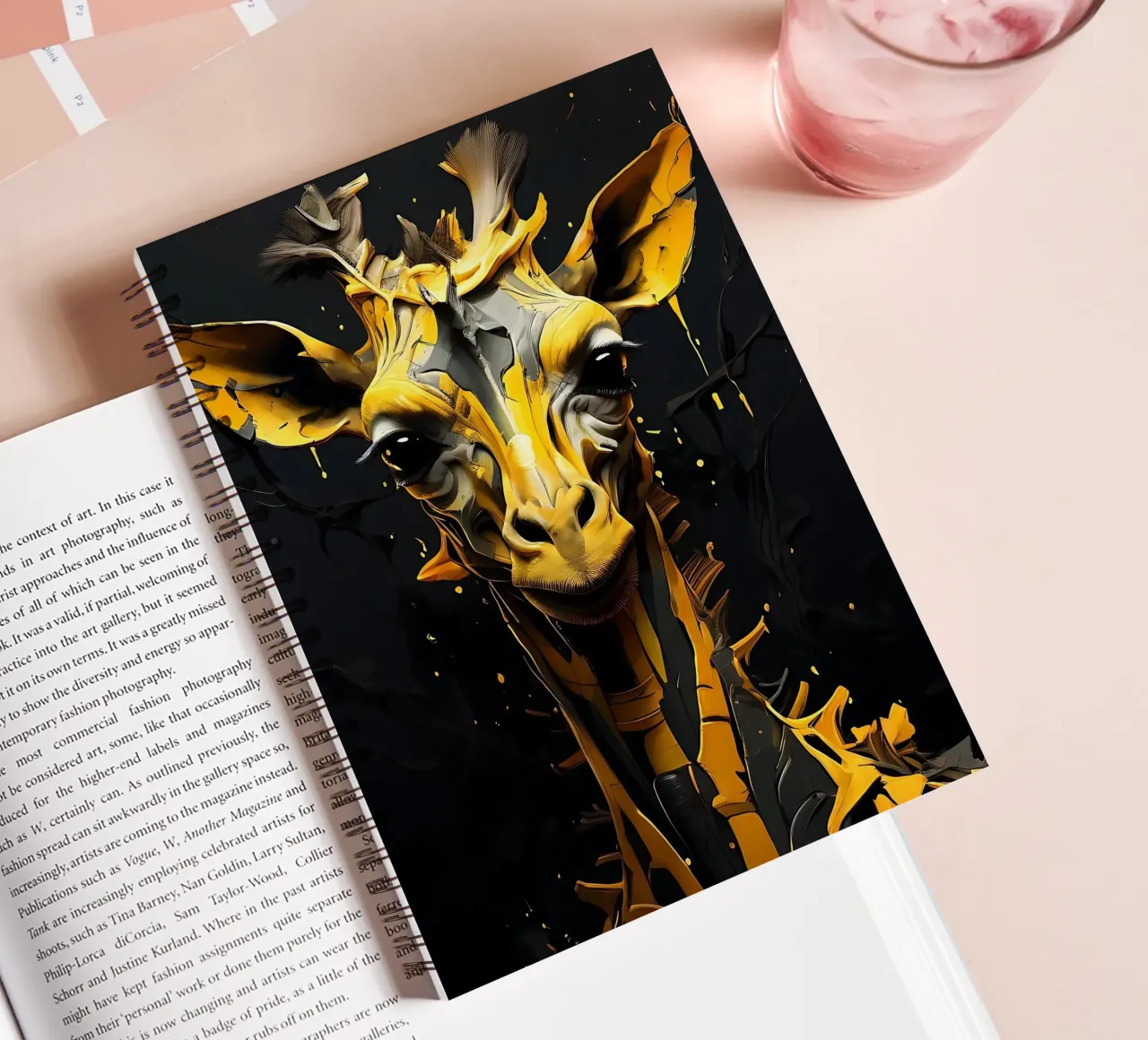 Giraffe_Style_G_2 spiral notebook by Tierisch bunt by LK