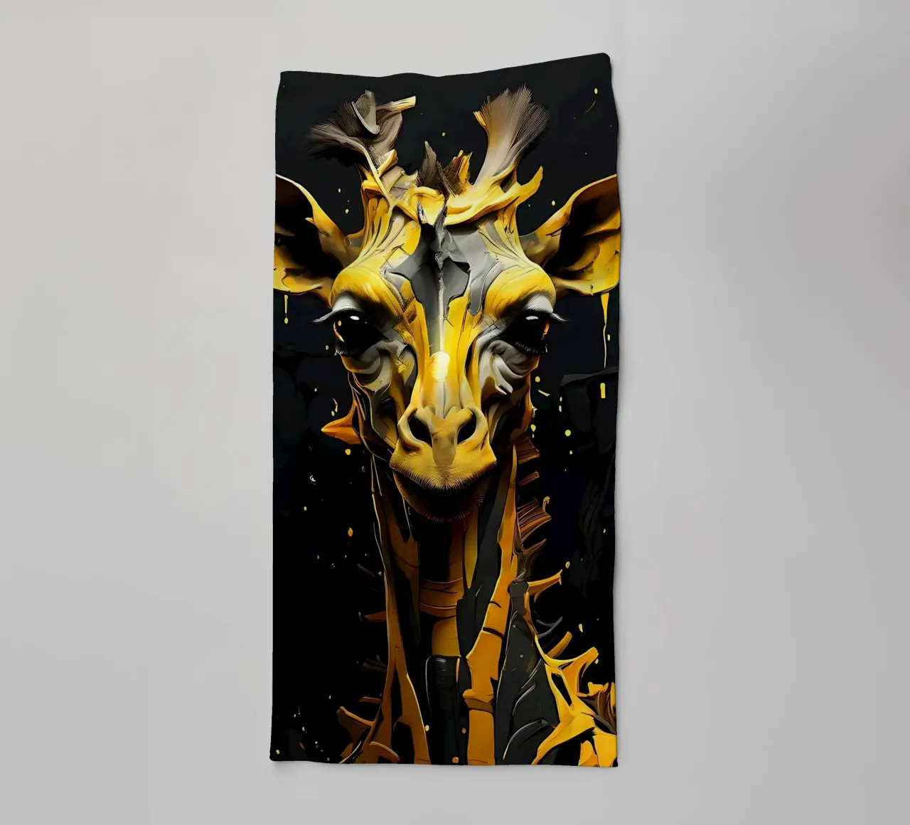 Giraffe_Style_G_2 towel by Tierisch bunt by LK