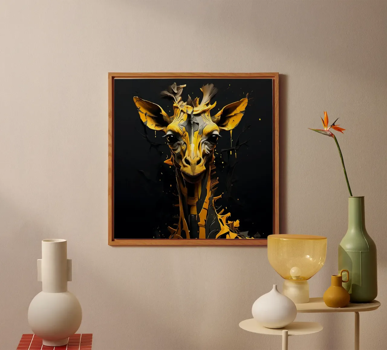 Giraffa_Stile_G_2 alluminio dibond da Tierisch bunt by LK