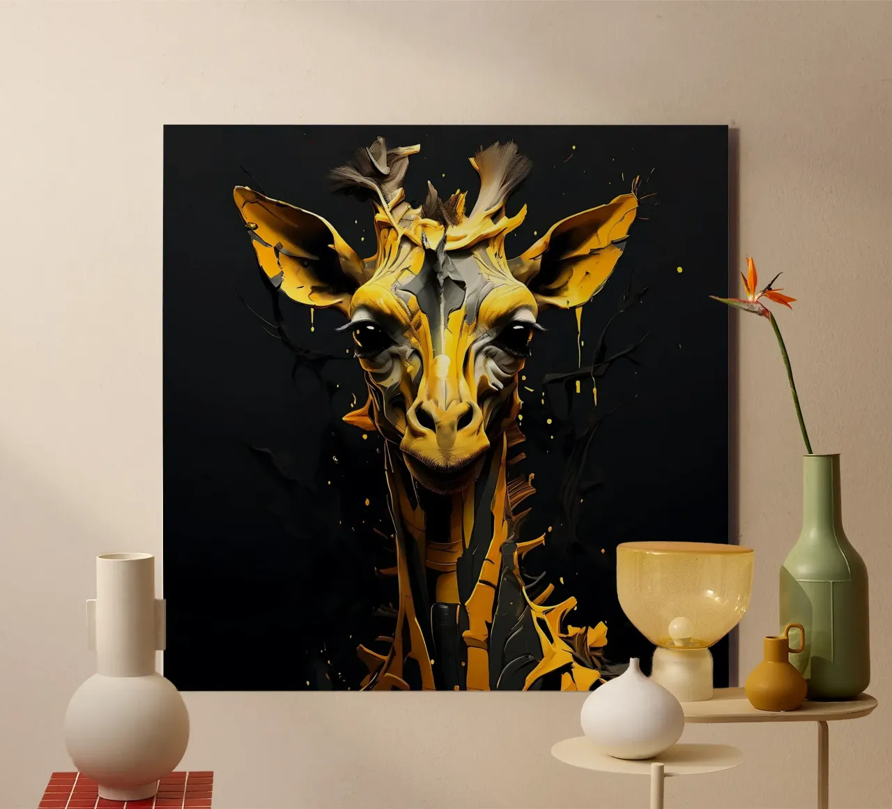 Giraffa_Stile_G_2 alluminio dibond da Tierisch bunt by LK