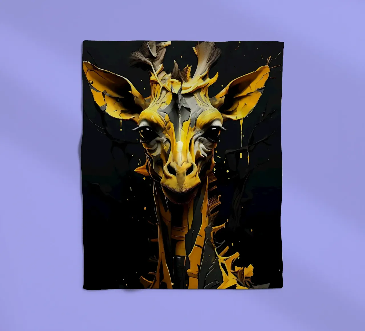 Giraffa_Stile_G_2 coperta in pile da Tierisch bunt by LK