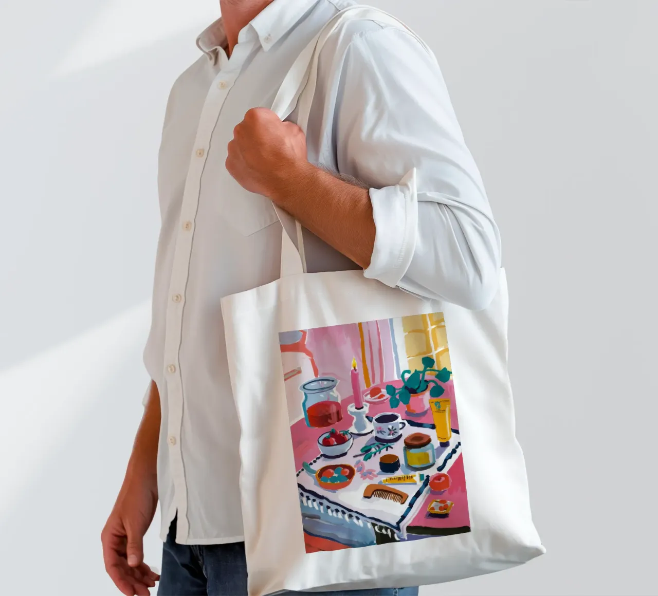 Teatime Table Spread tote bag by Haven Fantasy