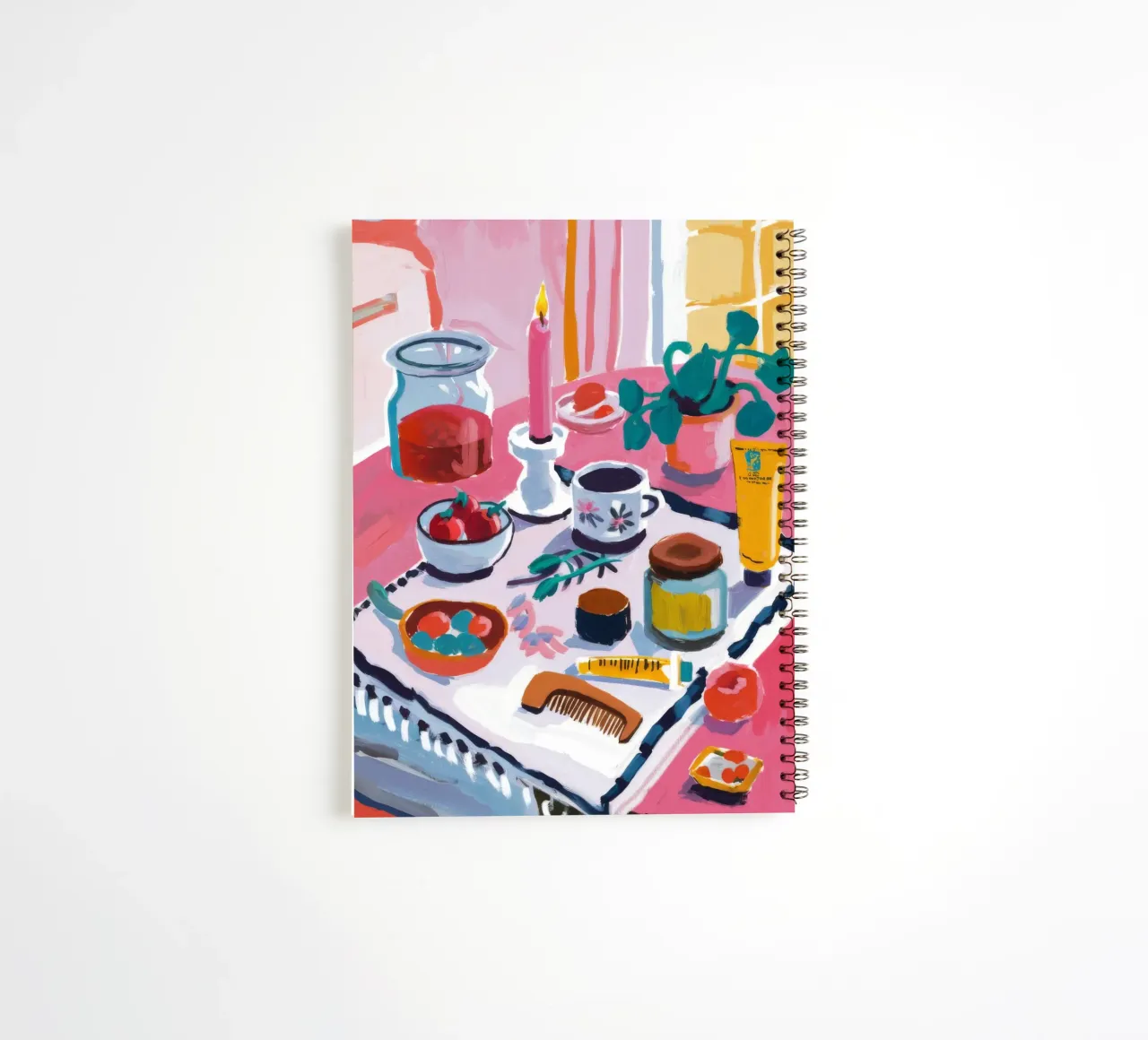 Teatime Table Spread spiral notebook by Haven Fantasy