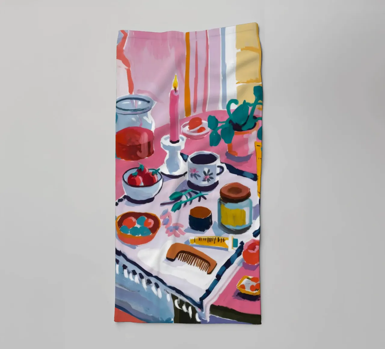 Teatime Table Spread towel by Haven Fantasy