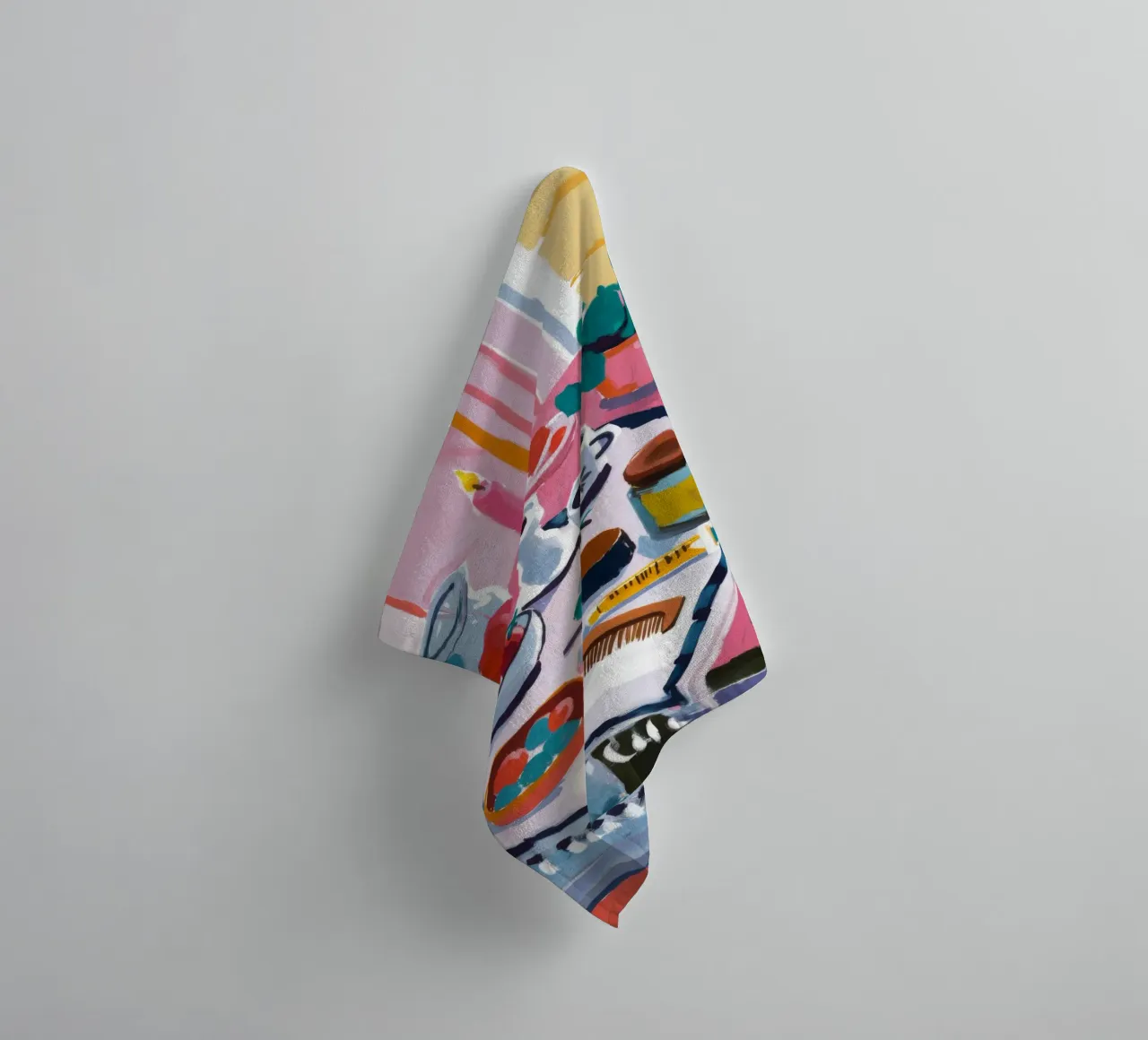 Teatime Table Spread towel by Haven Fantasy