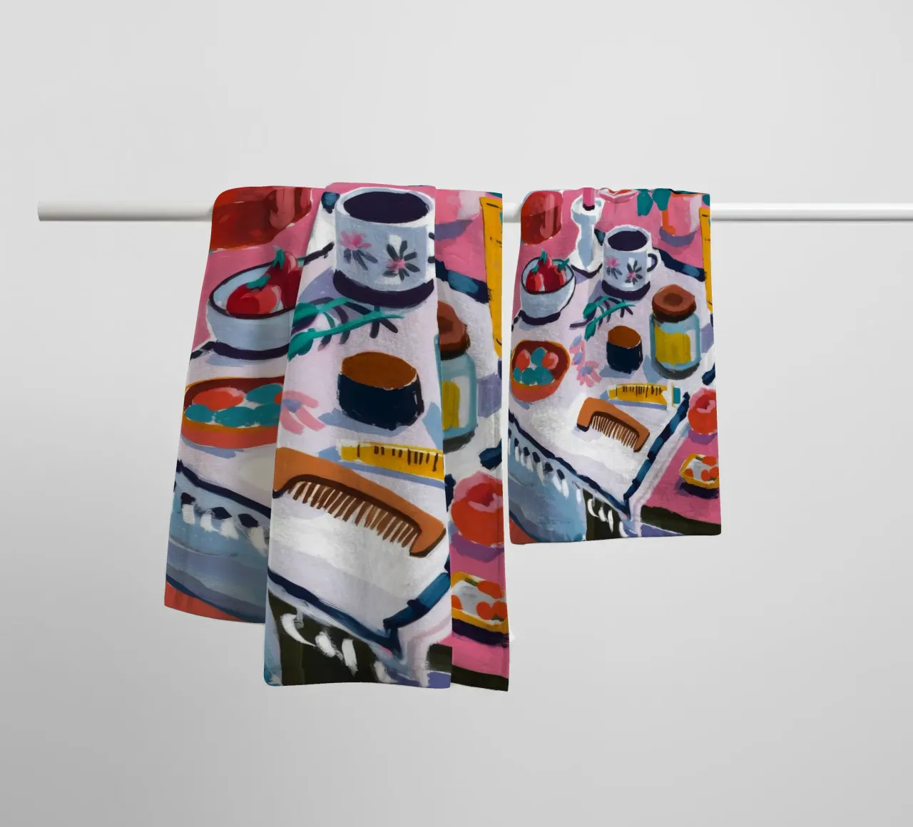 Teatime Table Spread towel by Haven Fantasy