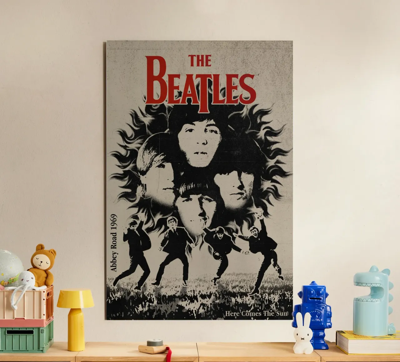 I Beatles salgono sul palco alluminio dibond da nabcu