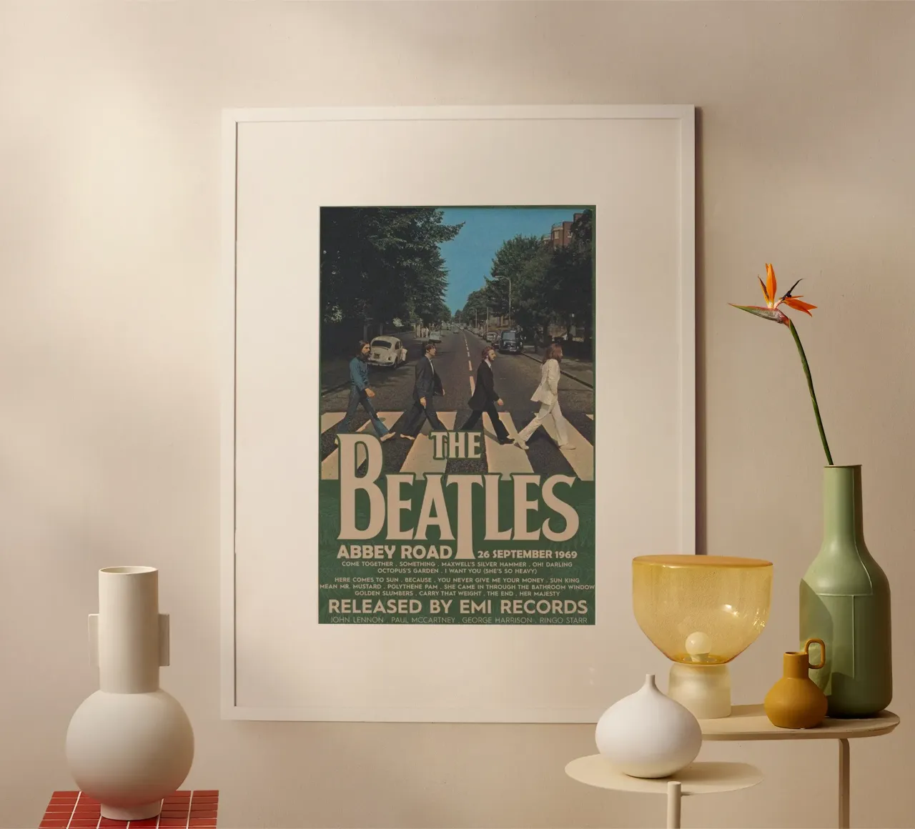 Magical Mystery Tour dal vivo poster con telaio in plastica da nabcu