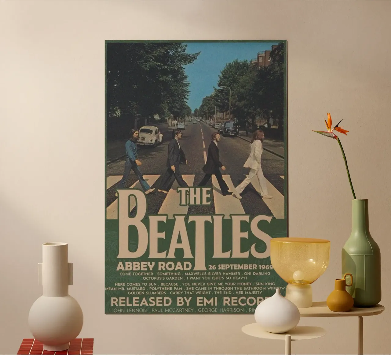 Magical Mystery Tour dal vivo poster con telaio in plastica da nabcu