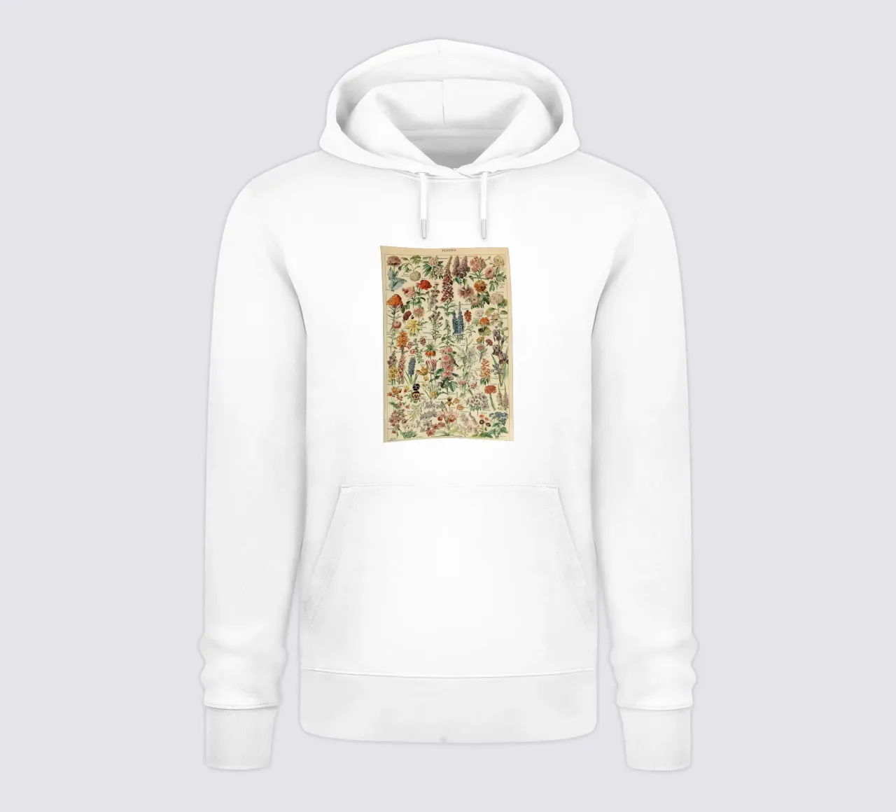 fiori illustrazioni botaniche fleurs roses felpa con cappuccio da Graham Robertson
