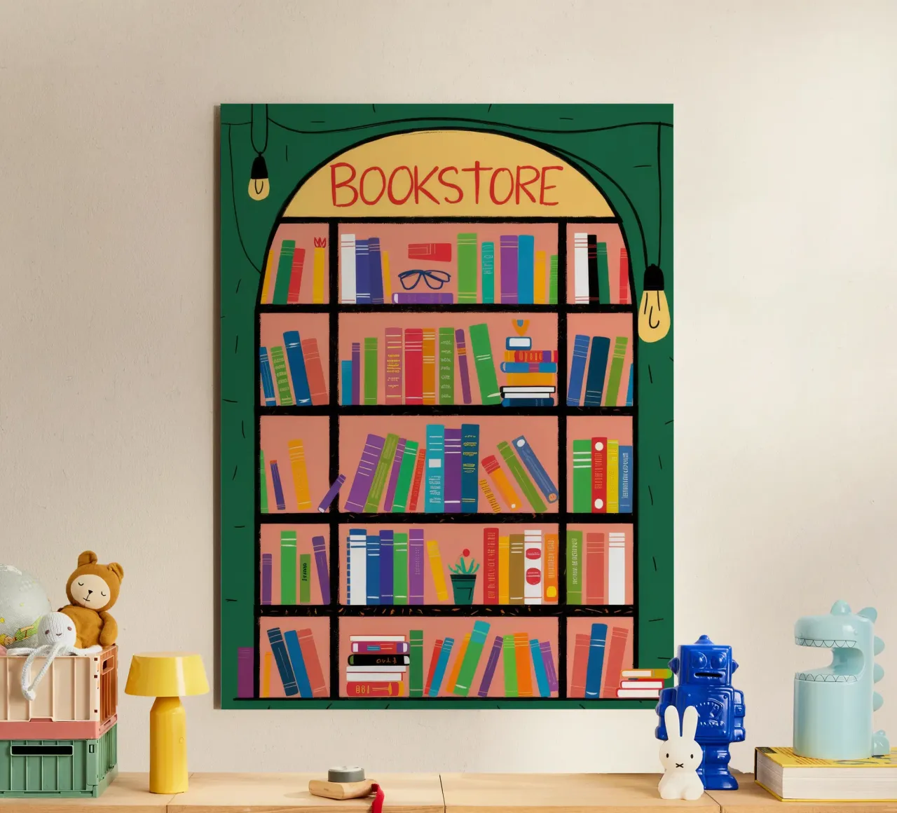 Bookstore Window Wonder forex plate by Muse Artworks