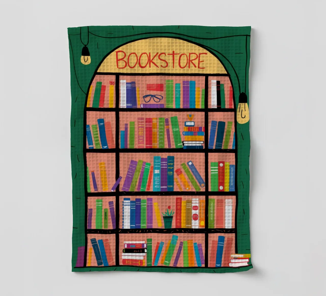 Buchhandlung Window Wonder Geschirrtuch von Muse Artworks