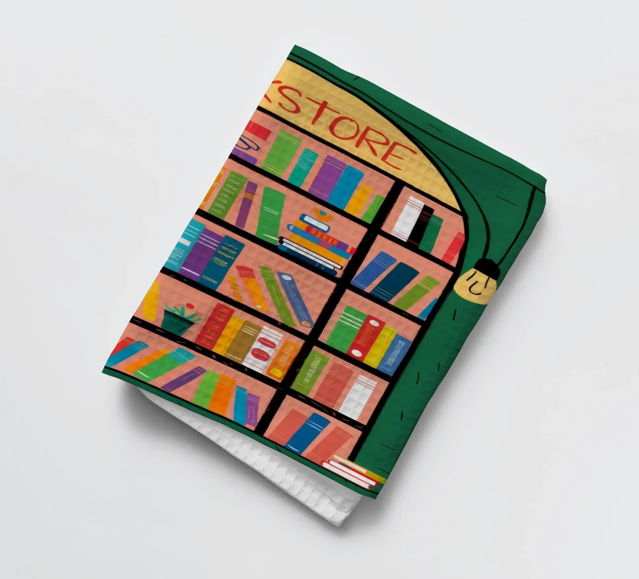 Buchhandlung Window Wonder Geschirrtuch von Muse Artworks
