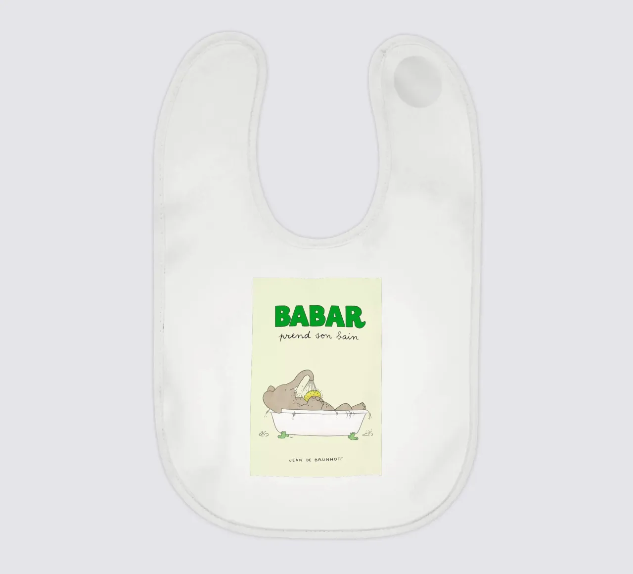 Babar Bathtime Babylätzchen von Little Flourishes