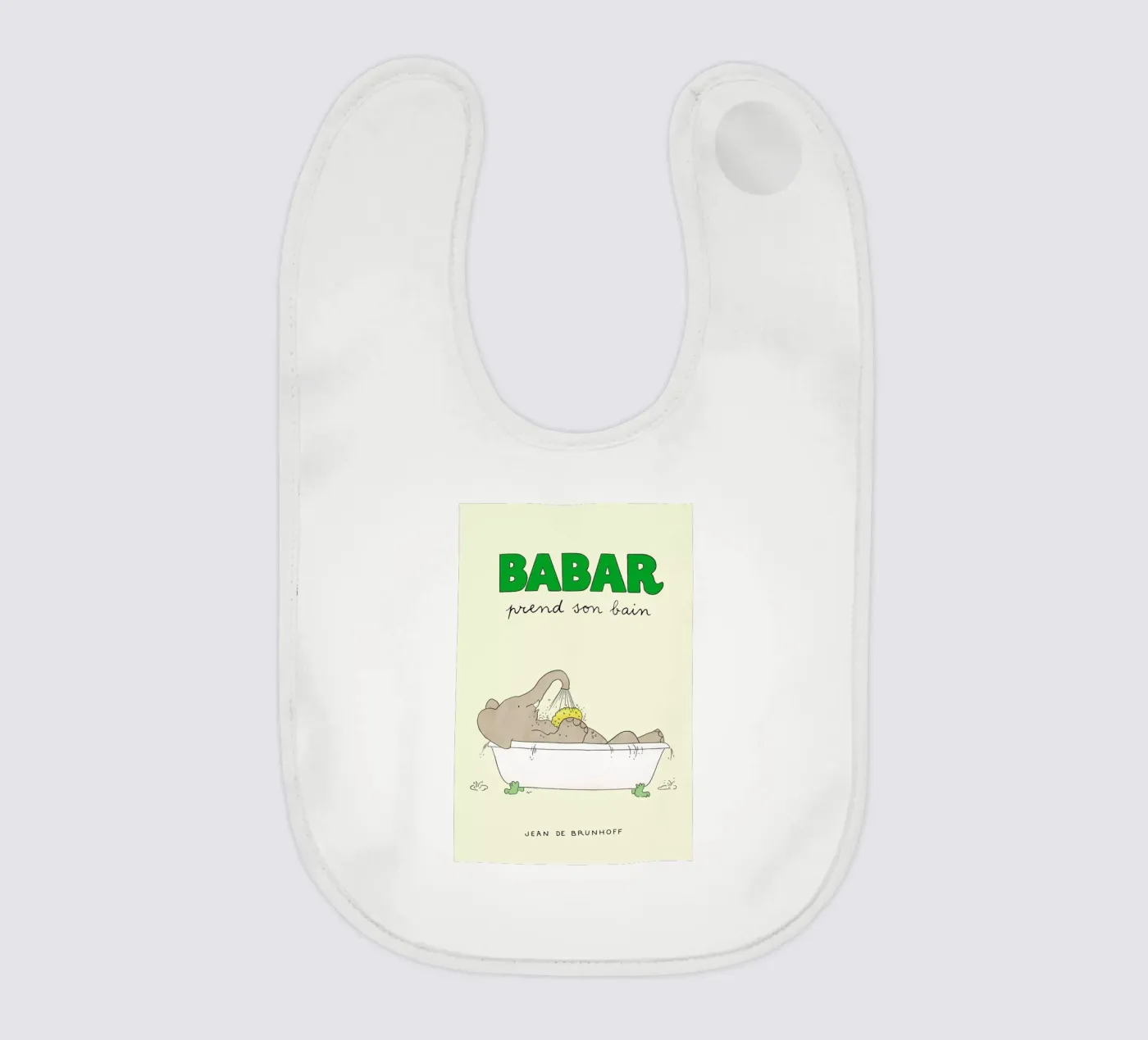 Babar Bathtime Babylätzchen von Little Flourishes