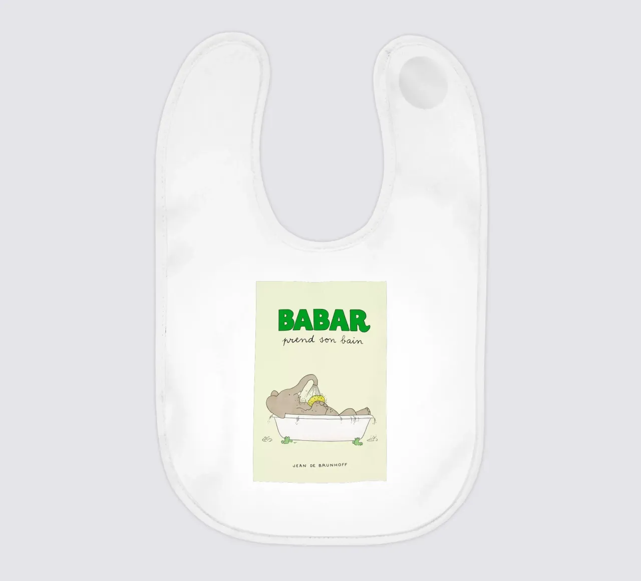 Babar Bathtime Babylätzchen von Little Flourishes