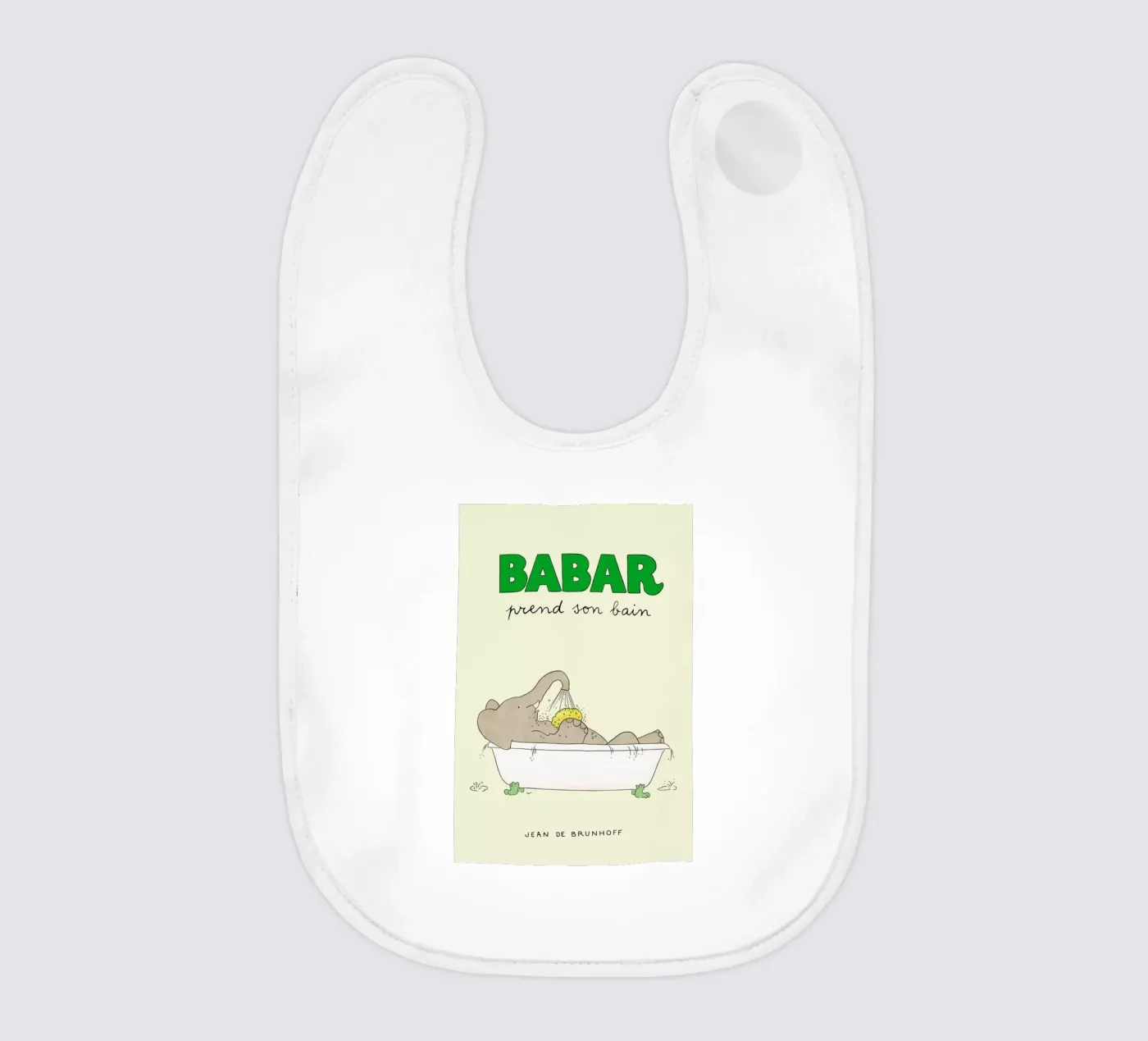 Babar Bathtime Babylätzchen von Little Flourishes