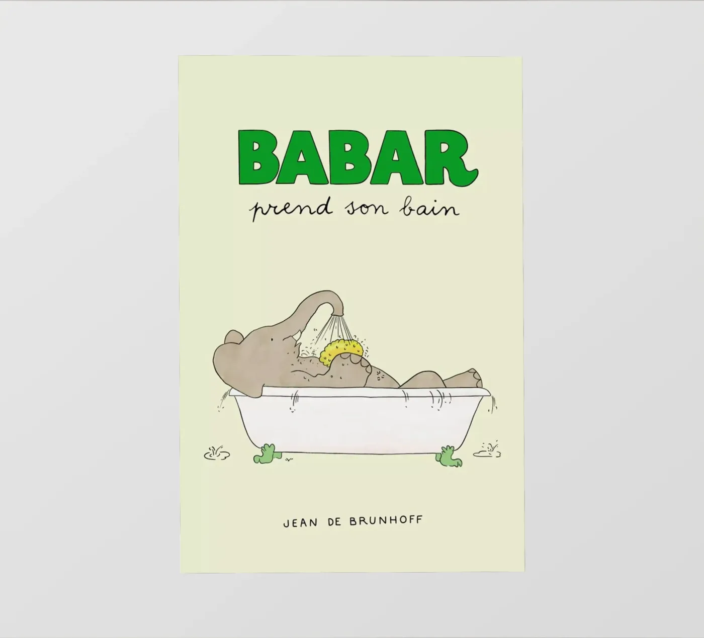 Babar Bathtime pellicola backlit da Little Flourishes