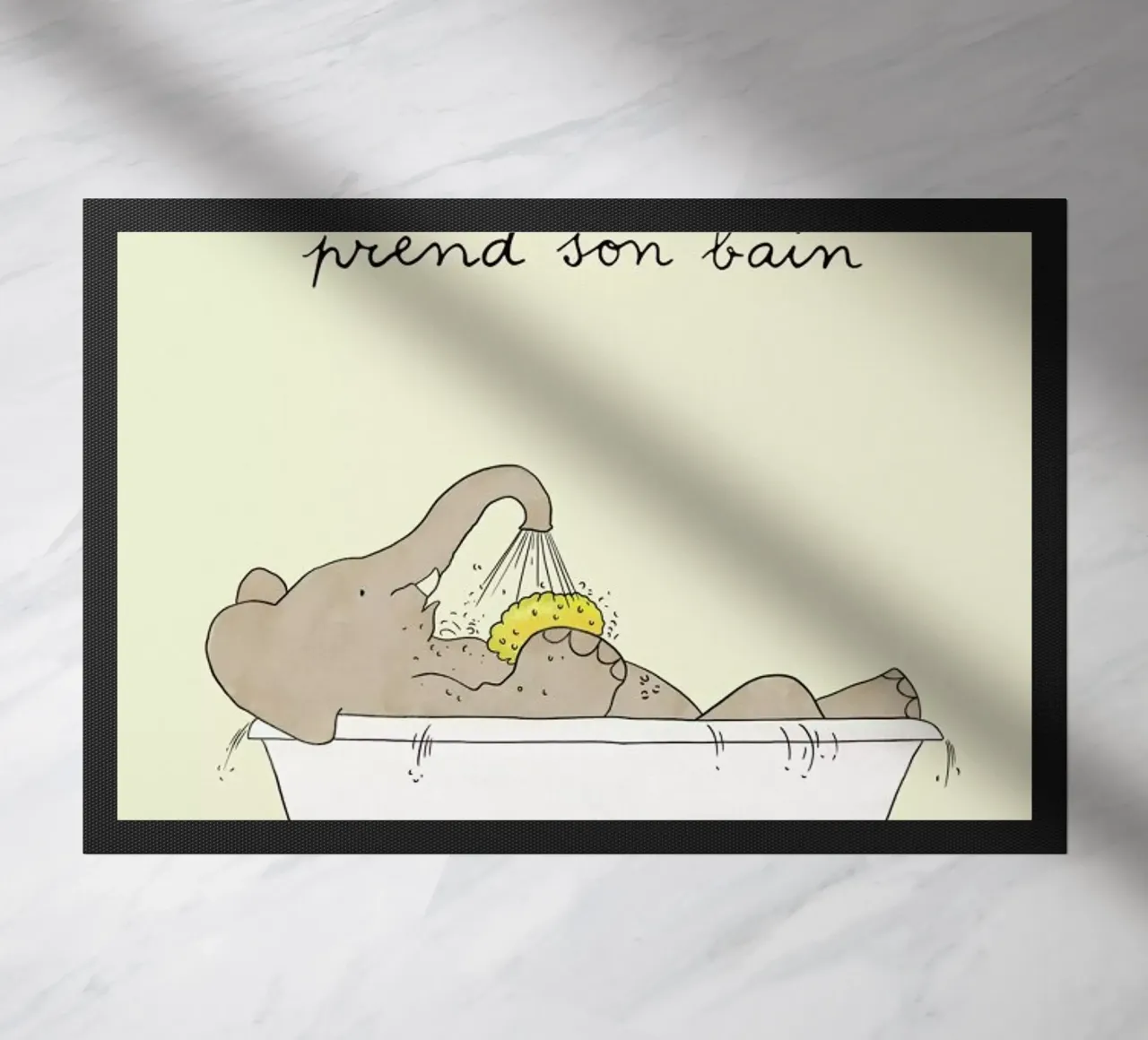 Babar Bathtime Fußmatte von Little Flourishes