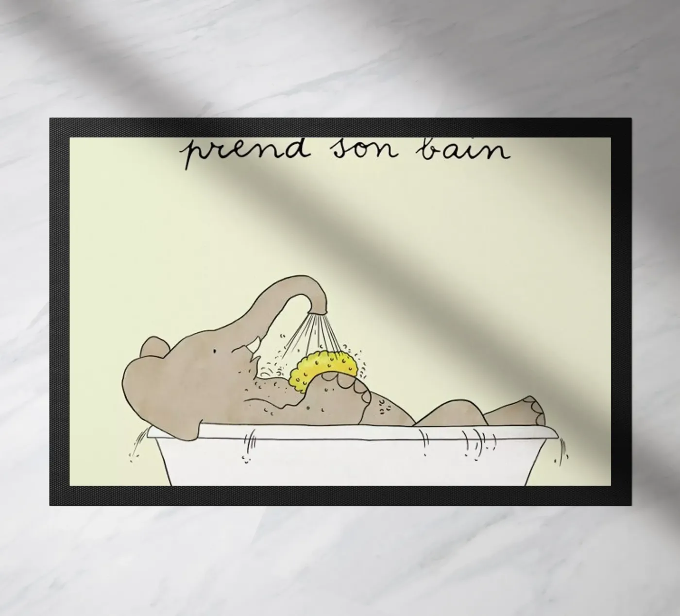 Babar Bathtime deurmat van Little Flourishes
