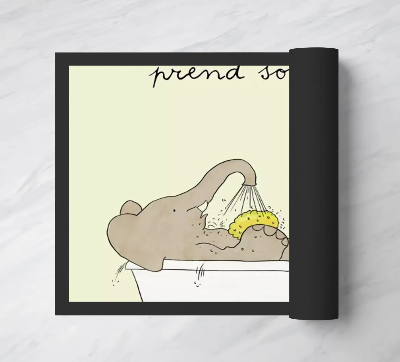 Babar Bathtime Fußmatte von Little Flourishes