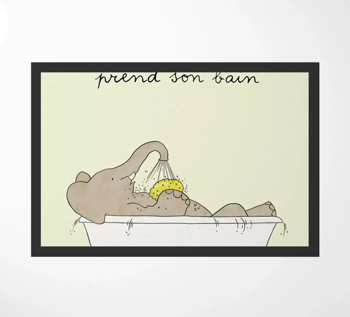 Babar Bathtime deurmat van Little Flourishes