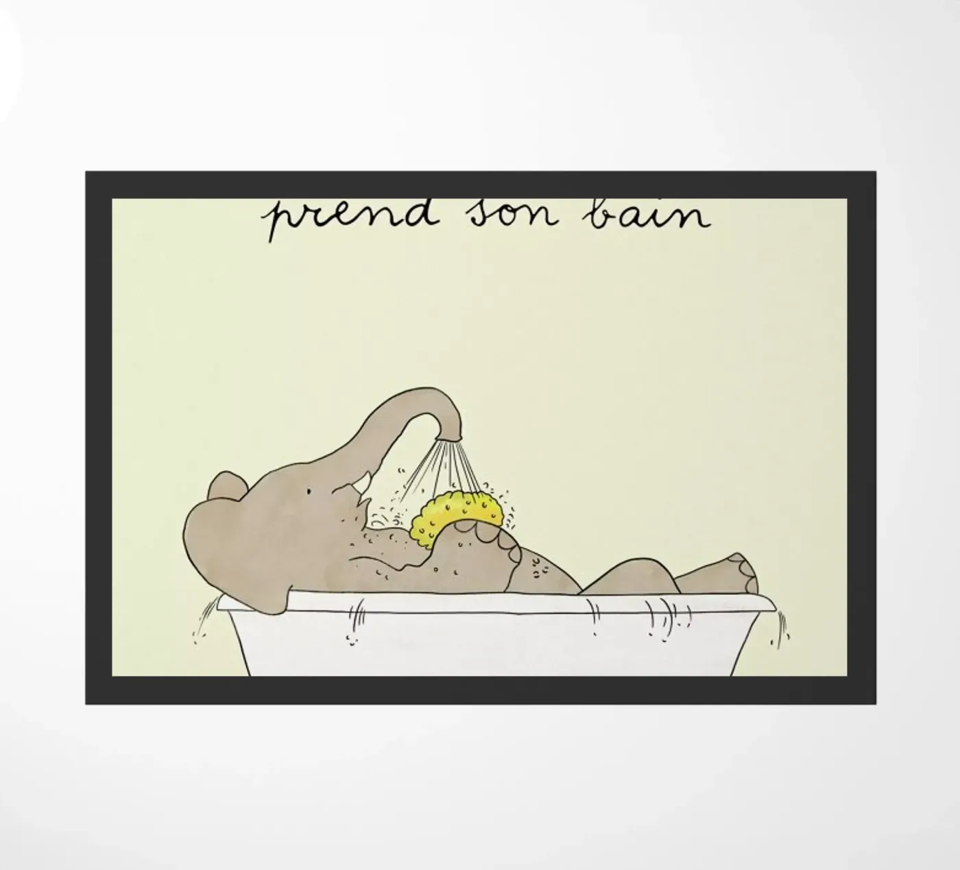 Babar Bathtime paillasson de Little Flourishes