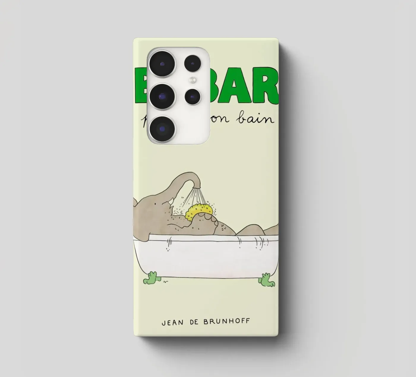 Babar Bathtime cover samsung da Little Flourishes