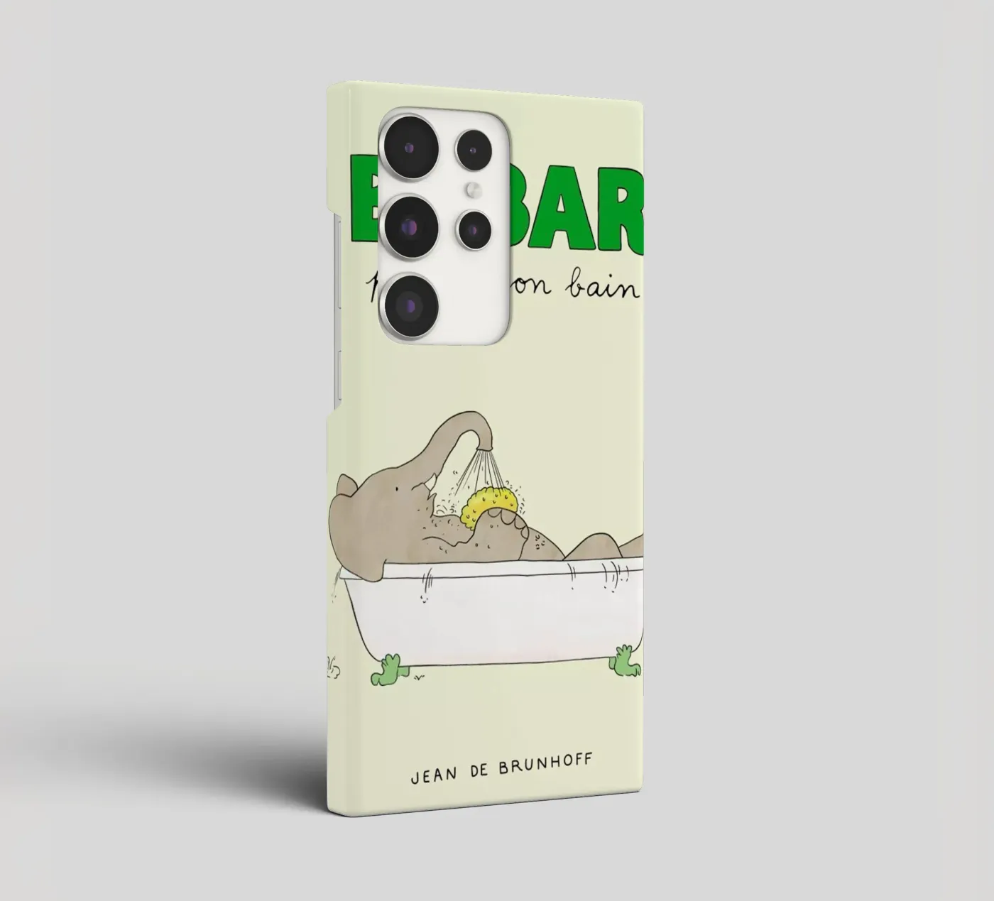 Babar Bathtime cover samsung da Little Flourishes