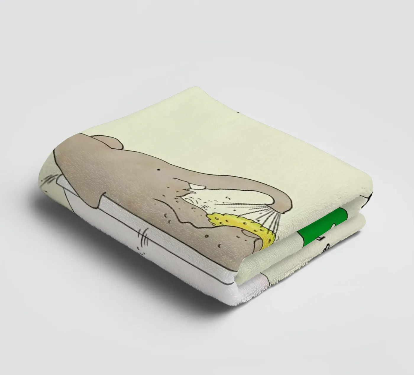 Babar Bathtime badhanddoek van Little Flourishes