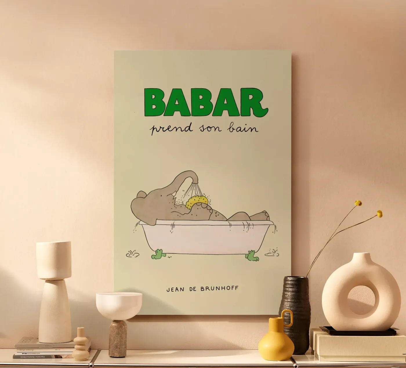 Babar Bathtime pannello forex da Little Flourishes