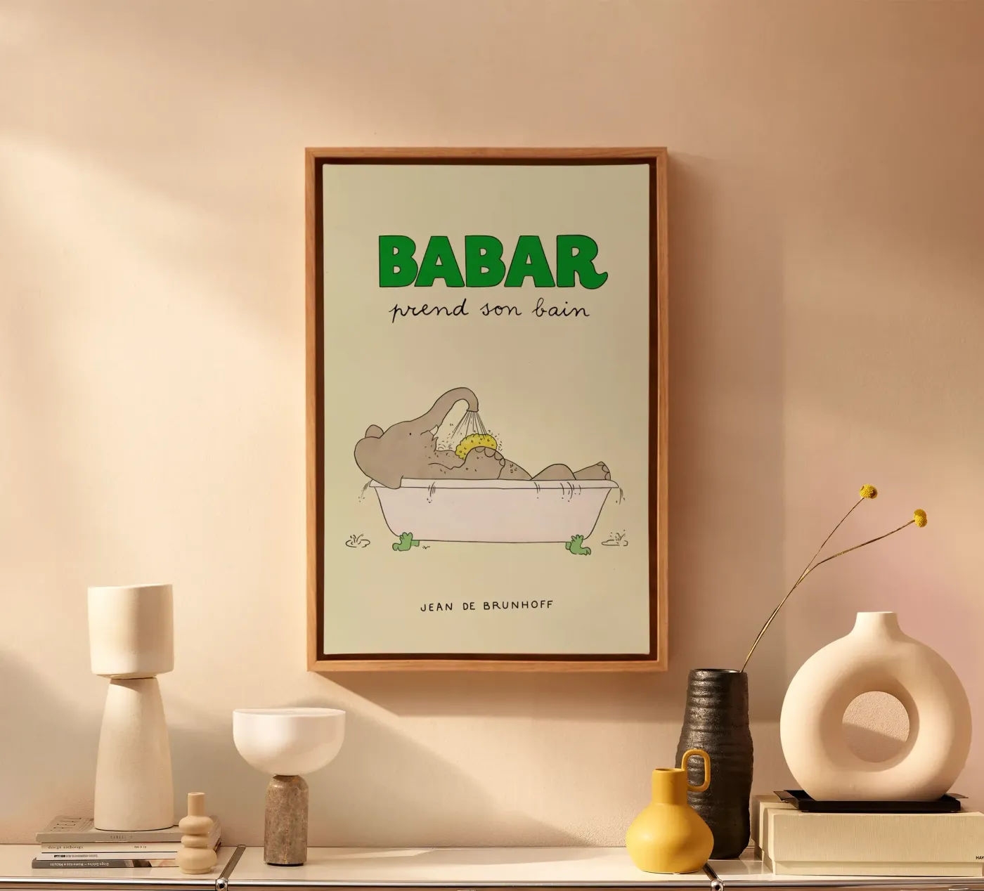 Babar Bathtime tela da Little Flourishes