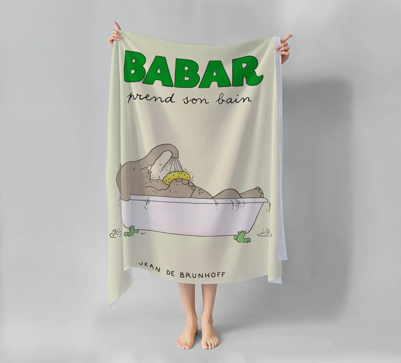 Babar Bathtime telo mare da Little Flourishes