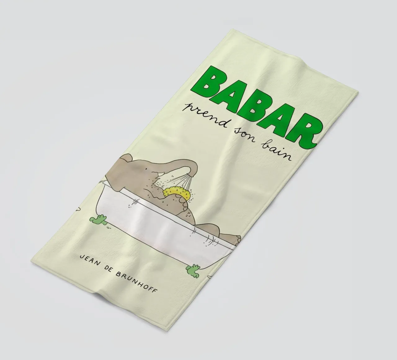 Babar Bathtime telo mare da Little Flourishes