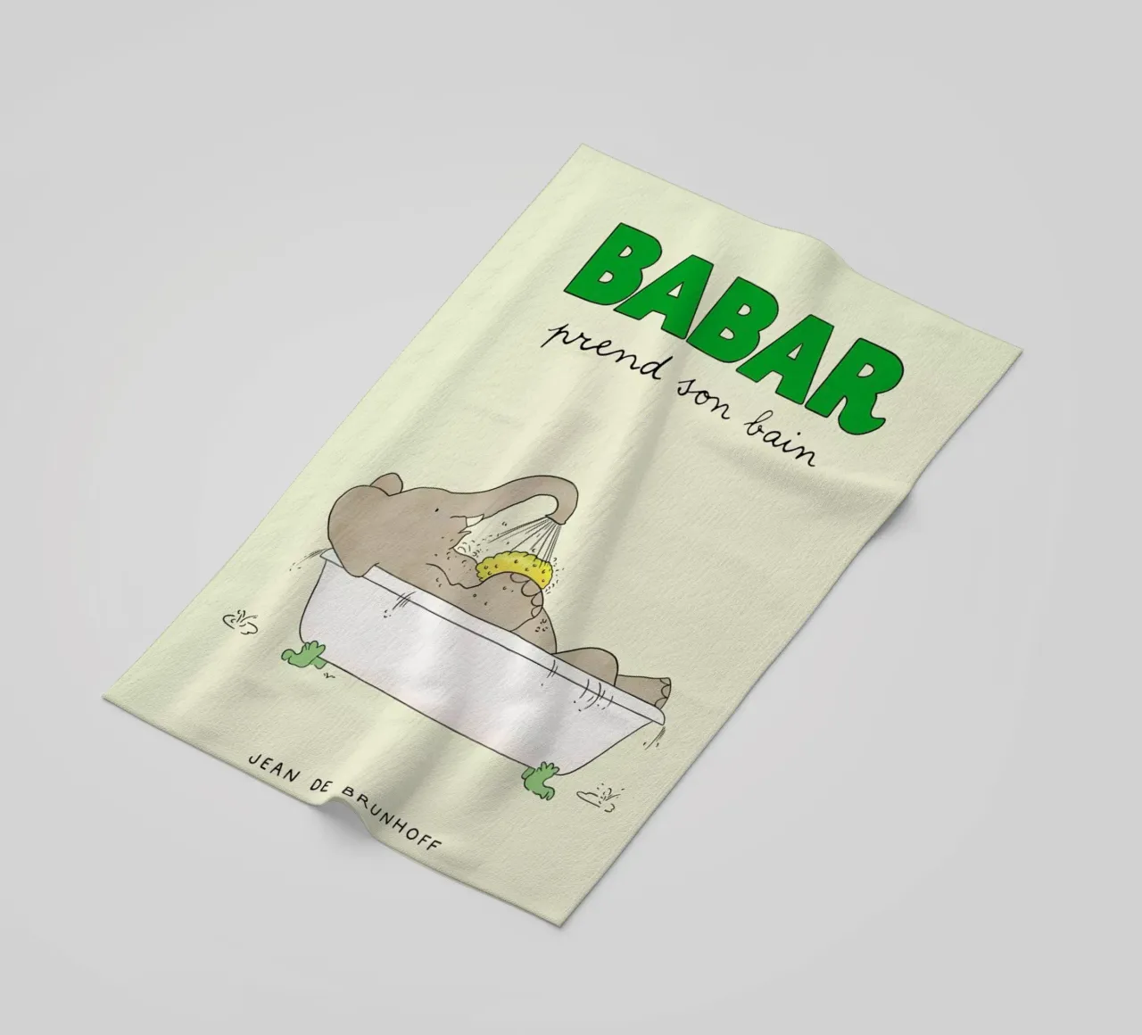 Babar Bathtime telo mare da Little Flourishes