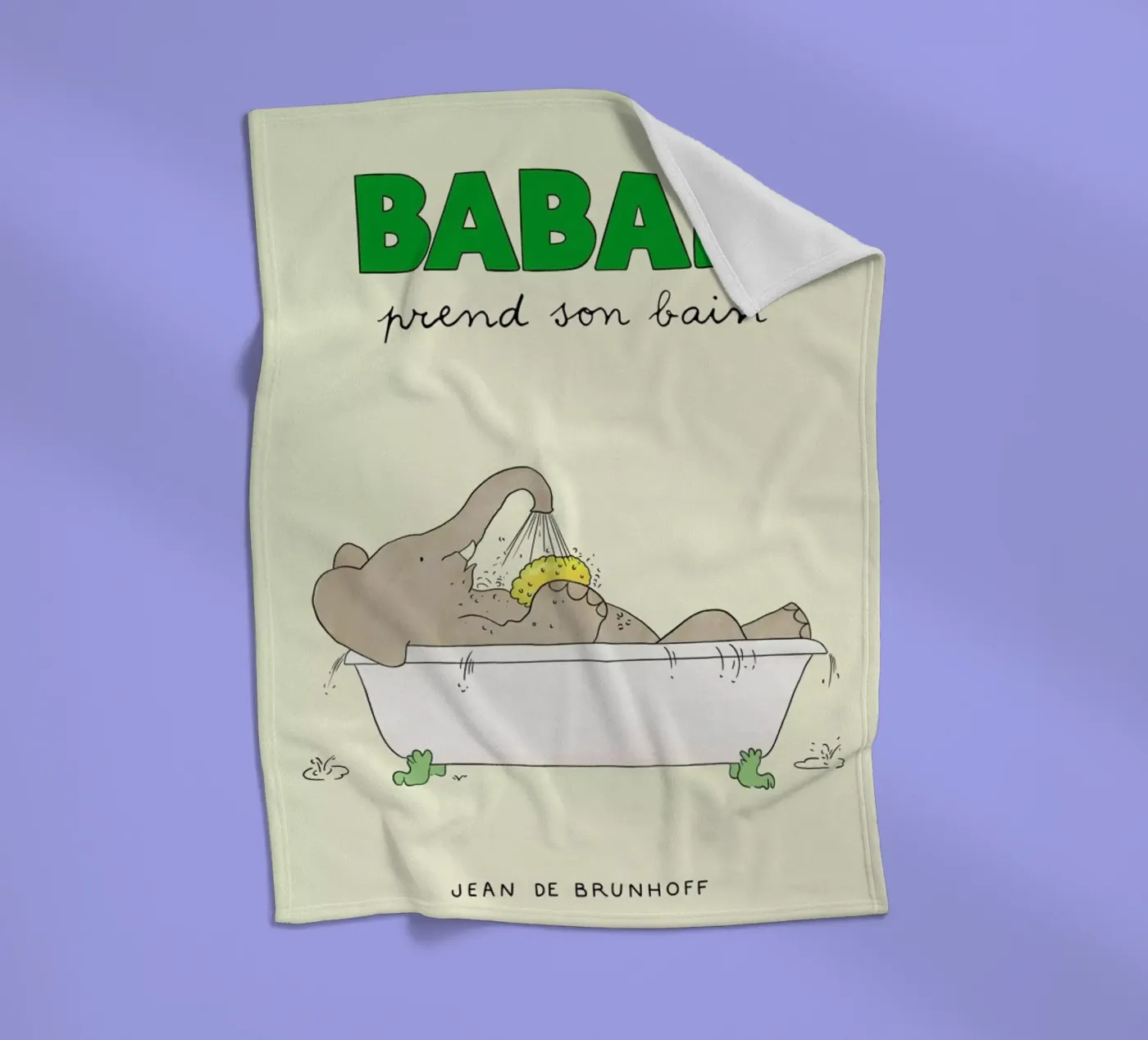Babar Bathtime Fleecedecke von Little Flourishes
