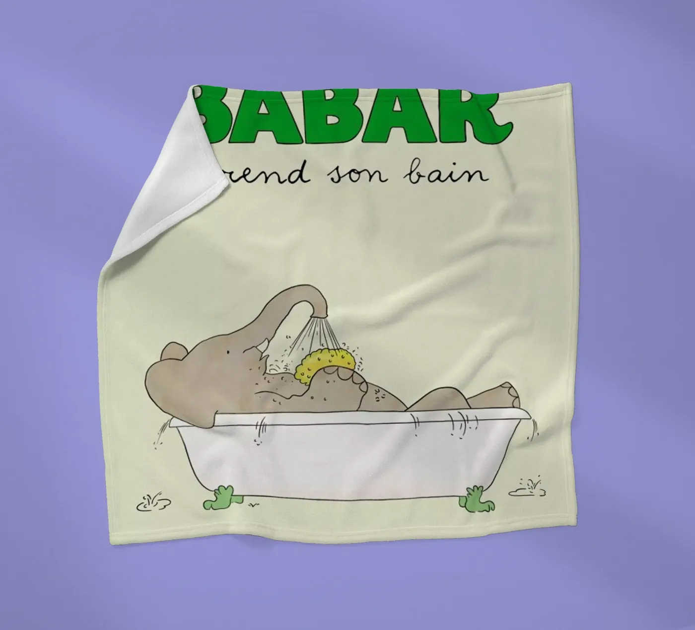 Babar Bathtime fleecedeken van Little Flourishes