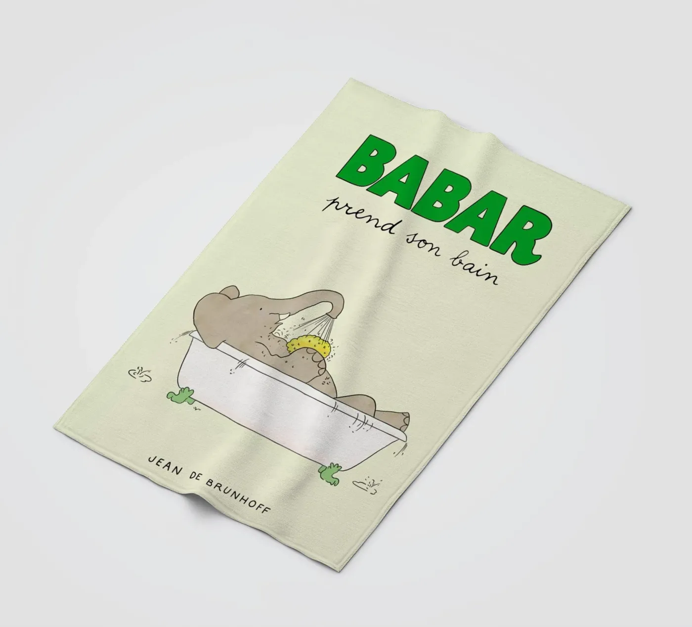 Babar Bathtime Fleecedecke von Little Flourishes