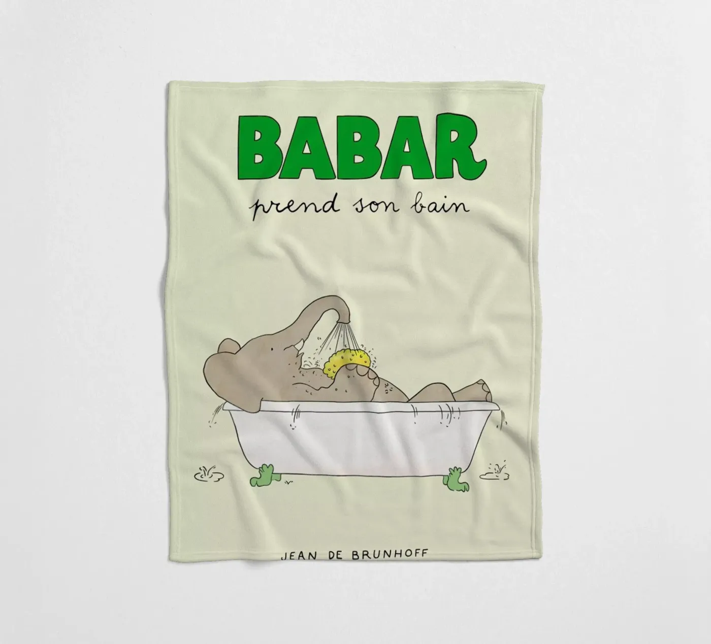 Babar Bathtime fleecedeken van Little Flourishes